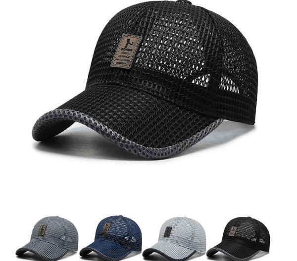 Unisex Outdoor Sun Protection Mesh Baseball Cap - Breathable Fishing & Summer Hat