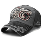 Premium Embroidered Shark Baseball Cap, Cotton Stretch Fit for Men & Women