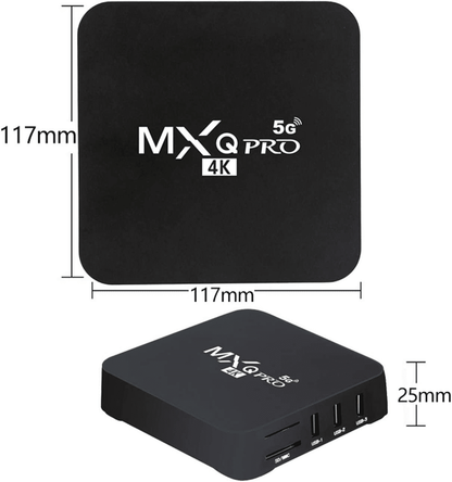 MXQpro RK3229 Android 10.1 4K Smart TV Box with Remote Control
