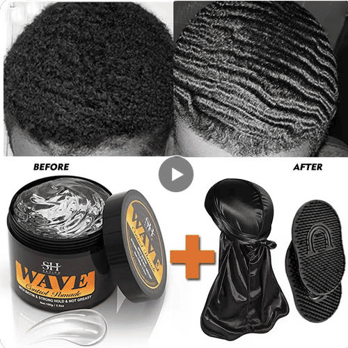 360 Wavy Frizz Control Gel: Strong Hold, Nourishing Scalp Pomade for Men