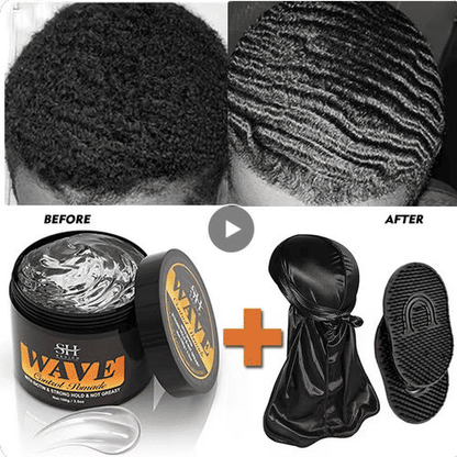 360 Wavy Frizz Control Gel: Strong Hold, Nourishing Scalp Pomade for Men