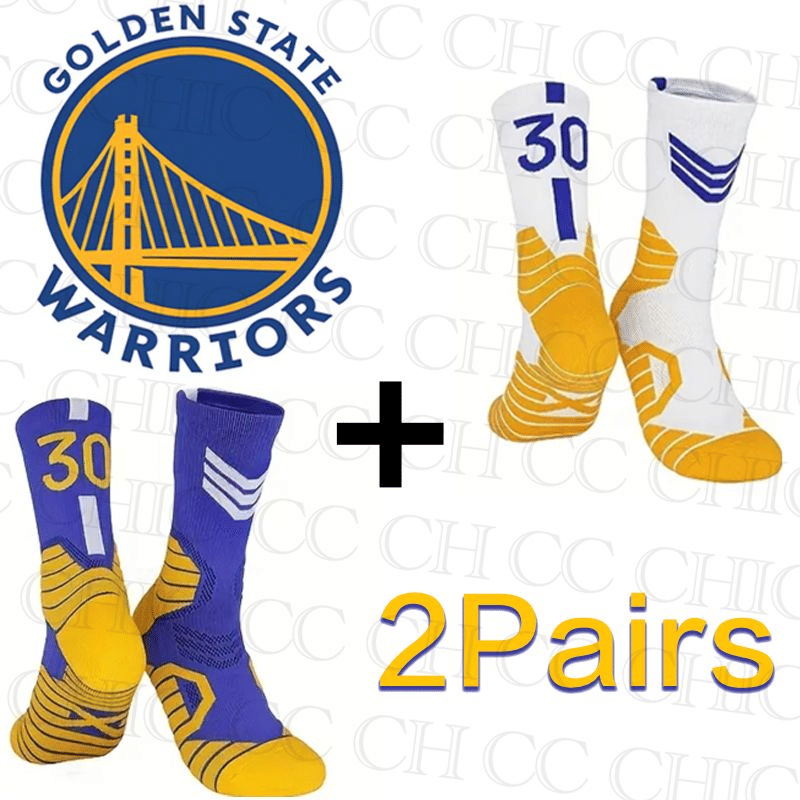 2 Pairs Men's Performance Basketball Mid-Calf Socks: Breathable, Shock-Absorbing