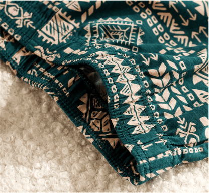 3-Pack Men's Aloha Boxer Shorts: Retro Ethnic Style, Breathable Summer Comfort