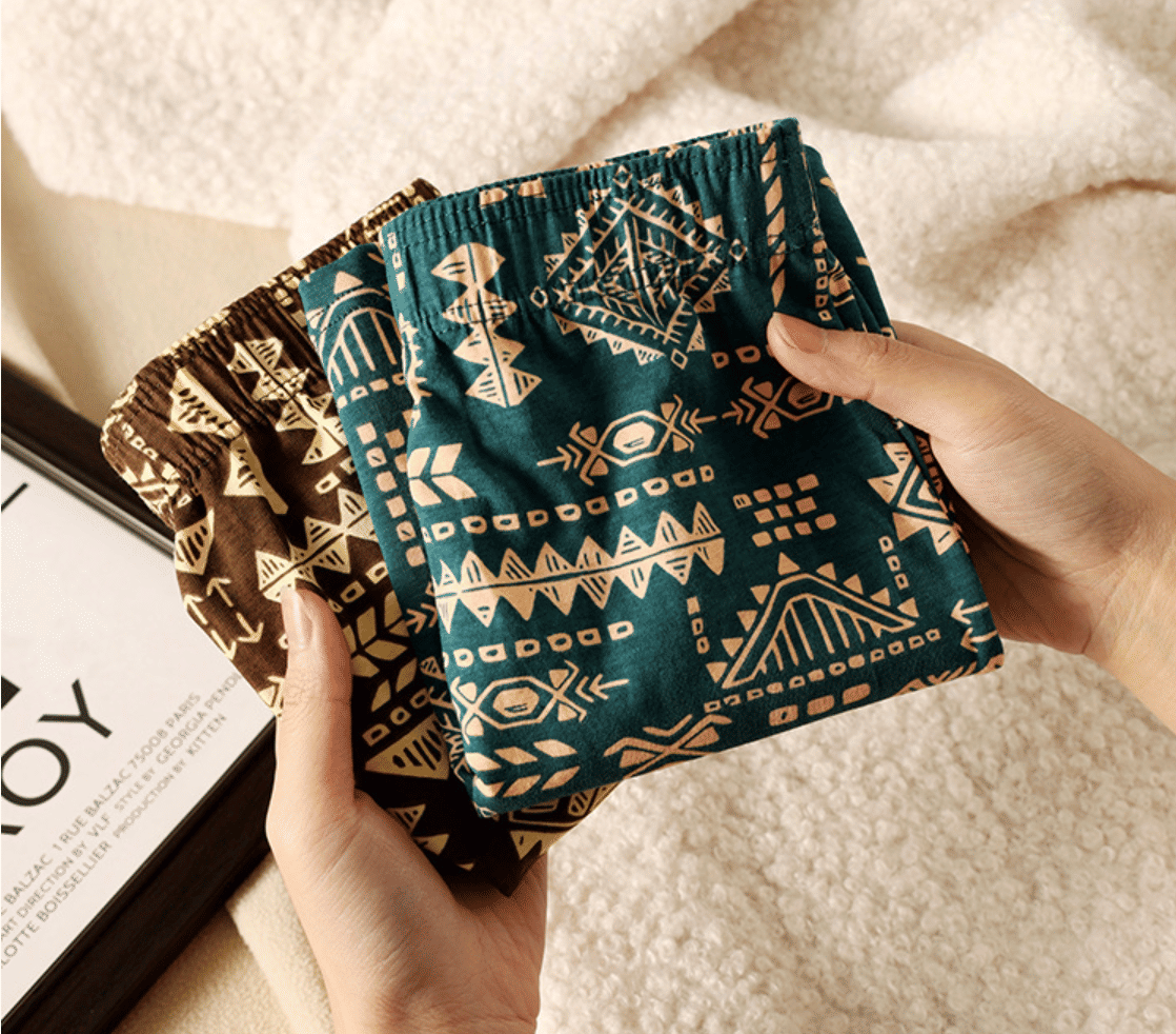 3-Pack Men's Aloha Boxer Shorts: Retro Ethnic Style, Breathable Summer Comfort