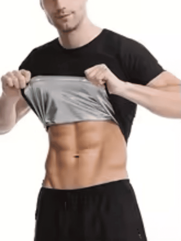Men's Heat Trapping Sauna Sweat Compression Vest Body Shaper Waist Trainer for Gym