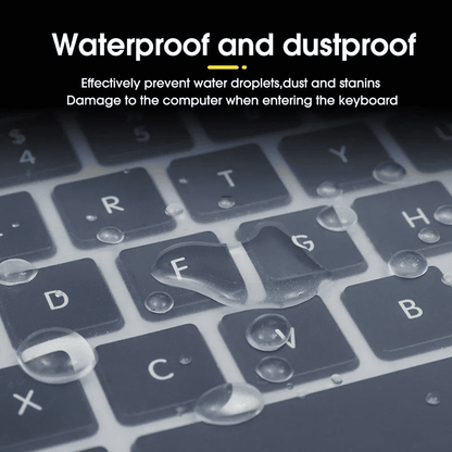 Universal Silicone Laptop Keyboard Protector Skin - Dustproof, Waterproof, Clear Film