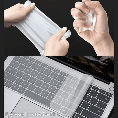 Universal Silicone Laptop Keyboard Protector Skin - Dustproof, Waterproof, Clear Film
