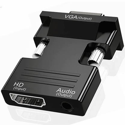 Premium HDMI to VGA Adapter Converter, Full HD 1080P with Audio Output