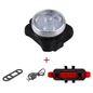 Super Bright USB Rechargeable Waterproof LED Bike Headlight and Taillight Set