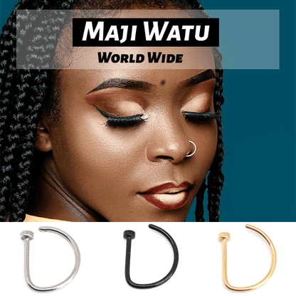 Versatile Fake Clip-On Nose Rings: Tiny Faux Piercing Hoops, No Piercing Required