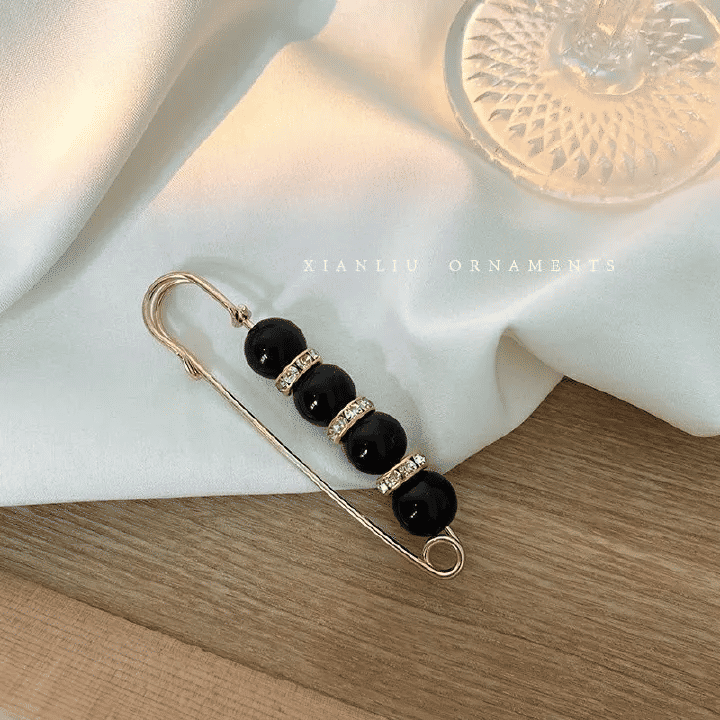 Elegant Imitating Pearl Brooch Pins Set for Waist Reduction & Decor