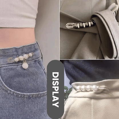 Elegant Imitating Pearl Brooch Pins Set for Waist Reduction & Decor