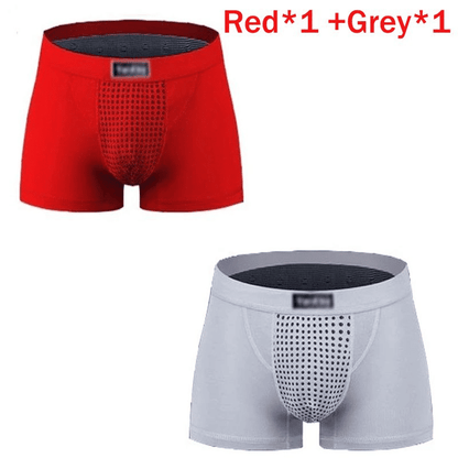 Premium Men's Magnetic Therapy Boxer Briefs - 63 Magnets for Enhanced Health & Comfort