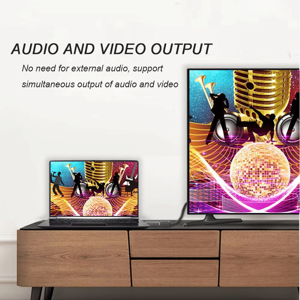 DisplayPort to HDMI Converter: 4K 60Hz Video Audio for PC & TV