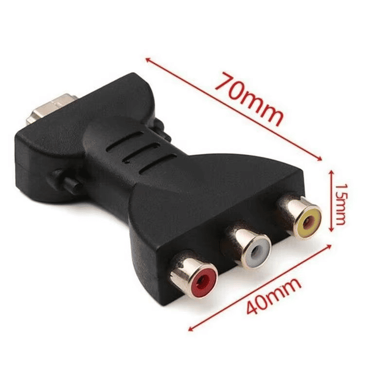 Universal HDMI to AV 3RCA Video Audio Converter Adapter for PC Projector Tablet