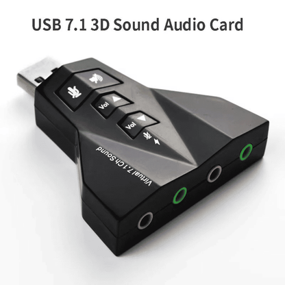 Premium 7.1 Surround USB Audio Adapter for Gaming, Streaming & PC