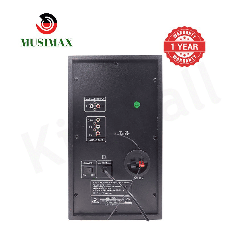 MUSIMAX 3.1CH Bluetooth LM-1109 Home Theater System with Subwoofer