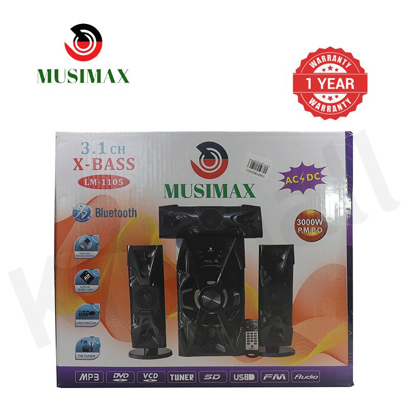 MUSIMAX 3.1CH X-Base LM-1105 Wireless HIFI Home Theater Speaker System