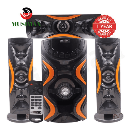 MUSIMAX 3.1CH Bluetooth Home Theater System, Woofer, USB/SD/FM, Remote