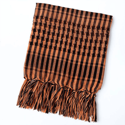 Versatile Tactical Arab Scarf: Lightweight Plaid Head Wrap for All-Season Comfort