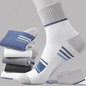 5-Pack Men's Breathable Mid-Calf Socks: Striped, Sweat-Absorbing, Odor-Proof for All-Season Comfort