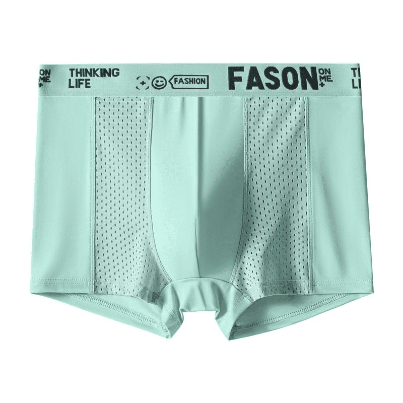 4-Pack Men's Ice Silk Breathable Antibacterial Quick-Dry Boxer Briefs