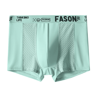 4-Pack Men's Ice Silk Breathable Antibacterial Quick-Dry Boxer Briefs
