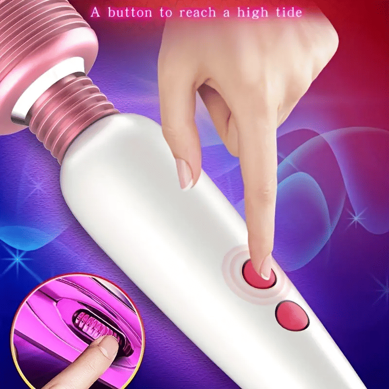 Powerful Rechargeable AV Stick Vibrator for Women with 360° Rotating Function