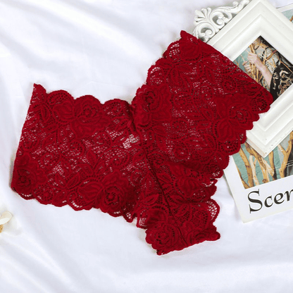 5-Pack Plus Size Seductive Lace Boyshorts Panties – Comfortable Low Waist Underwear