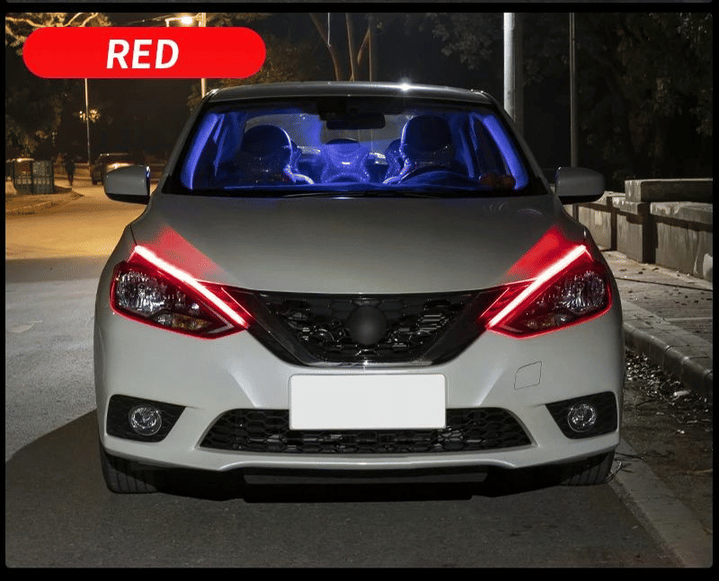 Flexible LED DRL Waterproof Strip Lights: White DRL, Amber Sequential Turn Signal