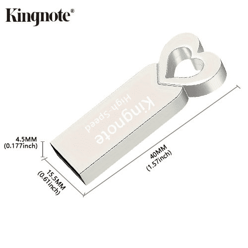 Kingnote High-Speed Metal USB 2.0 Flash Drive with Dual OTG Adapters