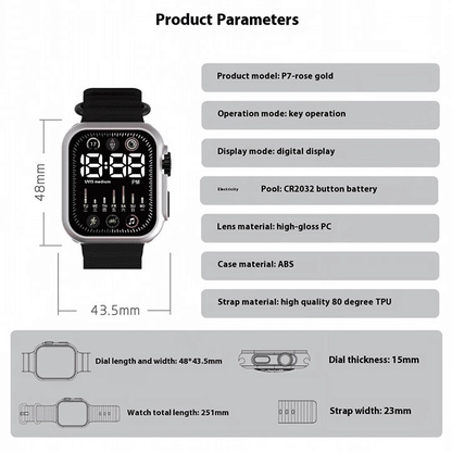 Unisex LED Digital Sports Watch: Colorful Silicone Electronic Wristwatch for Students