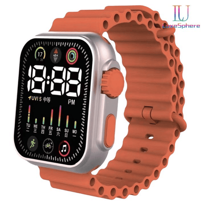 Unisex LED Digital Sports Watch: Colorful Silicone Electronic Wristwatch for Students