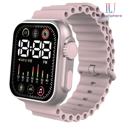Unisex LED Digital Sports Watch: Colorful Silicone Electronic Wristwatch for Students