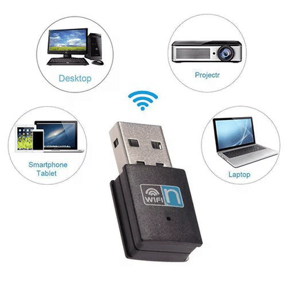 High-Speed 300Mbps 2.4GHz USB WiFi Adapter for Laptop Network Extension