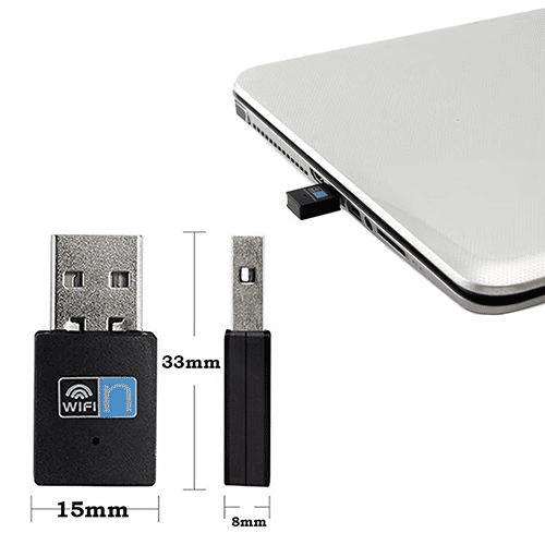 High-Speed 300Mbps 2.4GHz USB WiFi Adapter for Laptop Network Extension