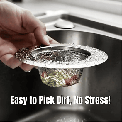 Premium Stainless Steel Sink Strainer Filter, 2-Pack Durable Kitchen Drain Stopper