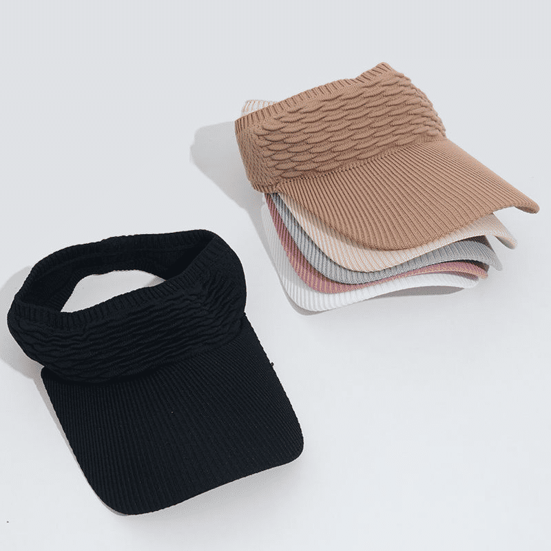 Stylish Fish Scale Knitted Baseball Cap - Hollow Top Summer Sun Hat