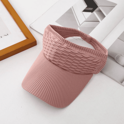 Stylish Fish Scale Knitted Baseball Cap - Hollow Top Summer Sun Hat