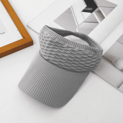 Stylish Fish Scale Knitted Baseball Cap - Hollow Top Summer Sun Hat