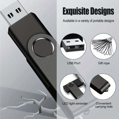Bensoo High-Speed Metal USB Flash Drive: Portable Shockproof U Disk for Computers