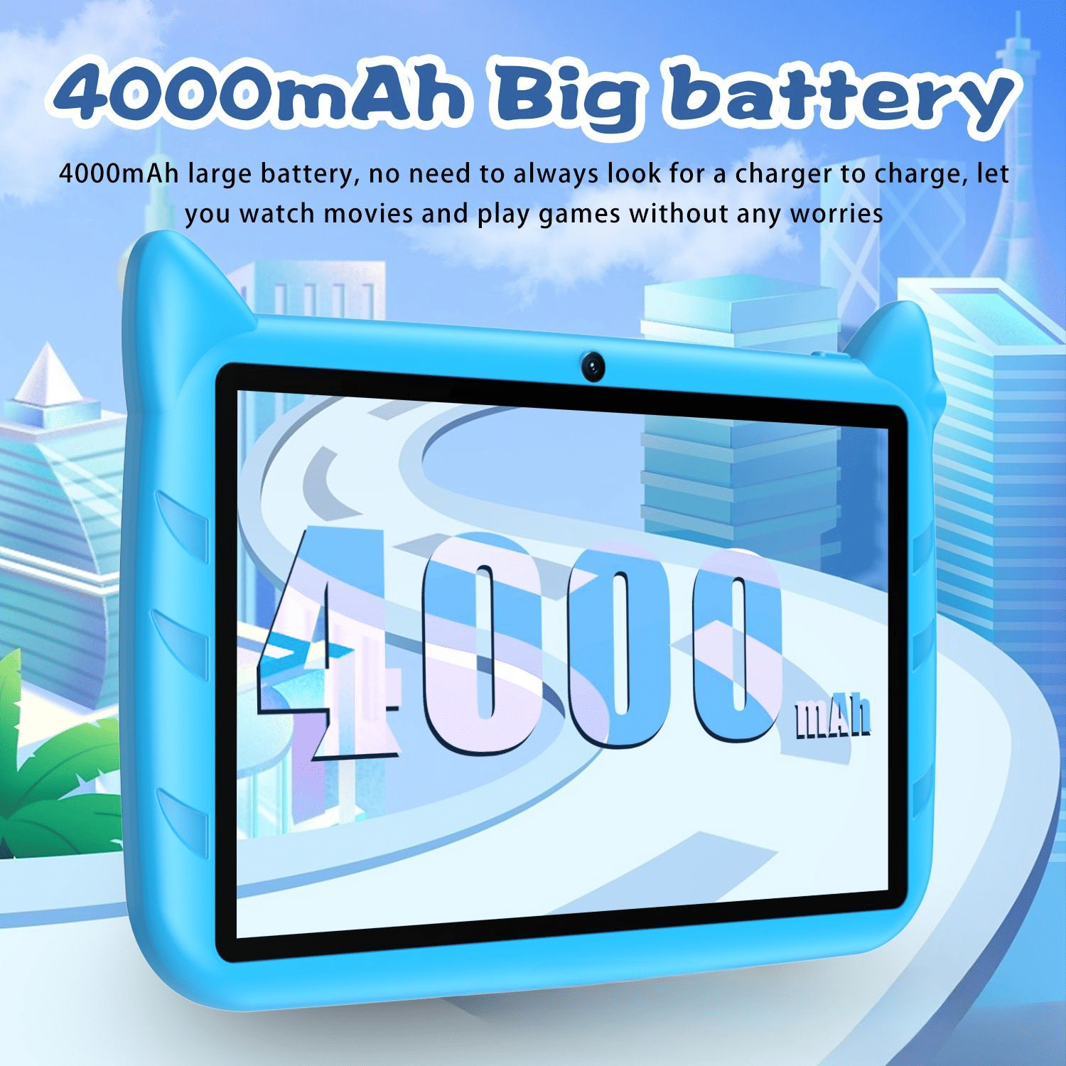 ZPL-Kids 7-inch Android 7 Tablet: 64GB Storage, 4GB RAM, 4000mAh Battery