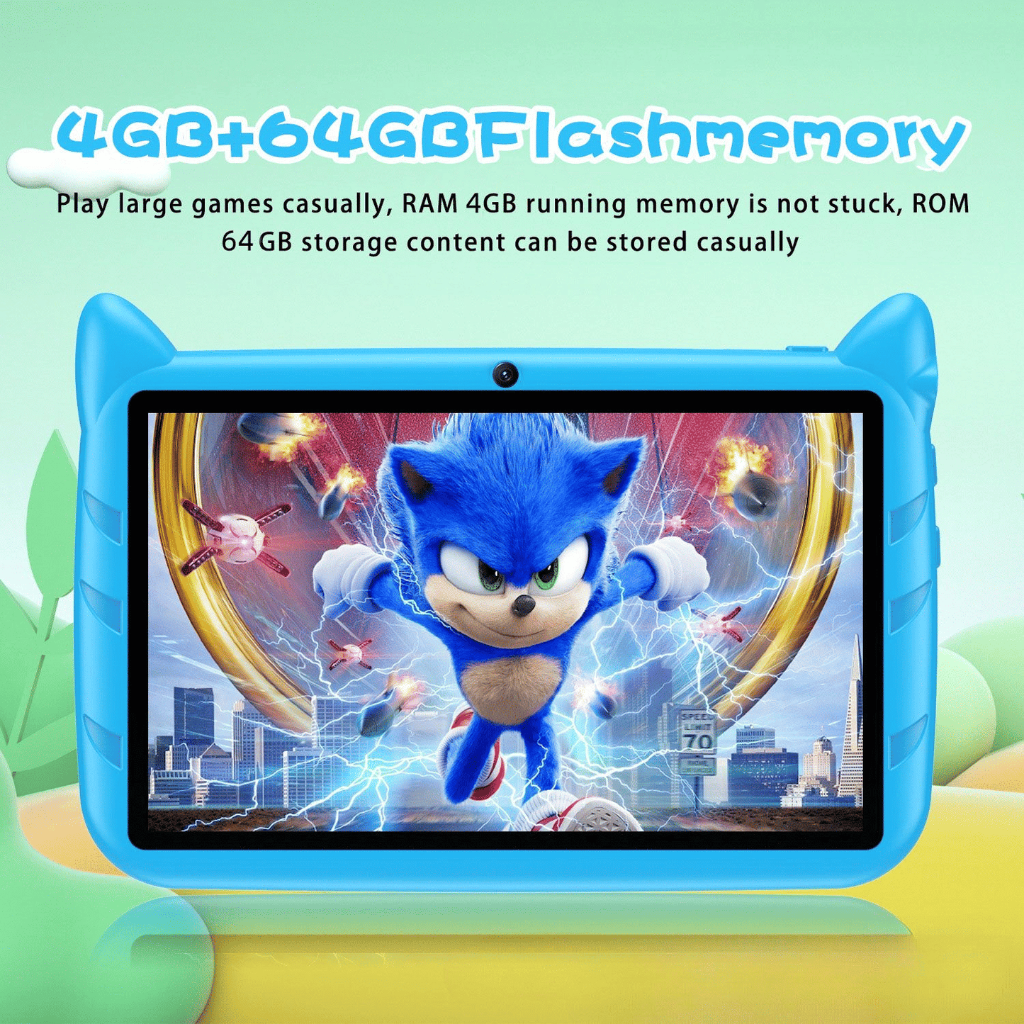 ZPL-Kids 7-inch Android 7 Tablet: 64GB Storage, 4GB RAM, 4000mAh Battery