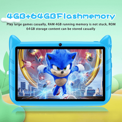 ZPL-Kids 7-inch Android 7 Tablet: 64GB Storage, 4GB RAM, 4000mAh Battery