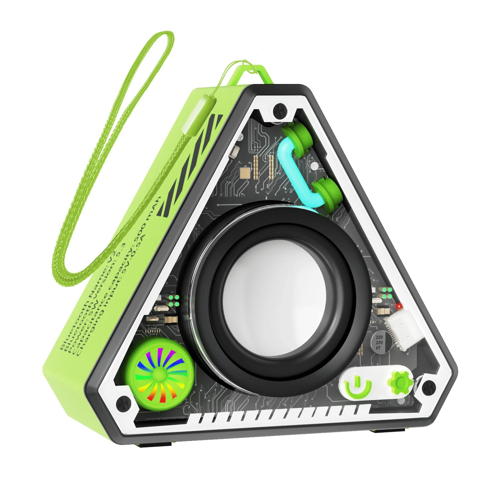 Magnetic Portable Bluetooth 5.3 Speaker: Deep Bass, LED Light, Wireless Audio