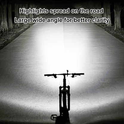 USB Rechargeable Cycling Headlight: Waterproof, High Brightness, Safety Bike Front Lamp