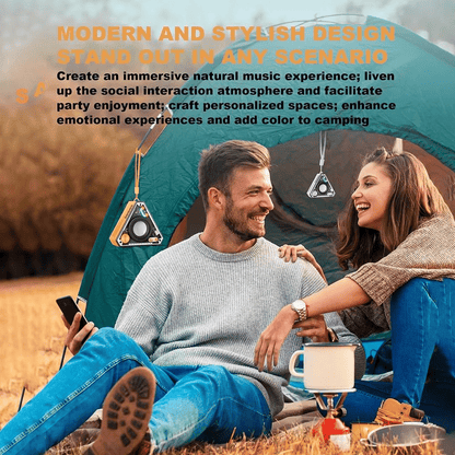 Magnetic Portable Bluetooth 5.3 Speaker: Deep Bass, LED Light, Wireless Audio