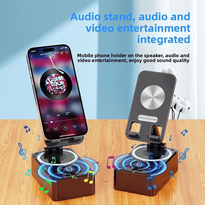 Premium Multifunctional Mirror Bluetooth Speaker, Digital Clock, High Volume, Smart Portable Audio