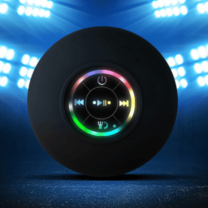 IPX4 Waterproof Mini LED Bathroom Speaker, USB Charging, 5.0 Surround Sound