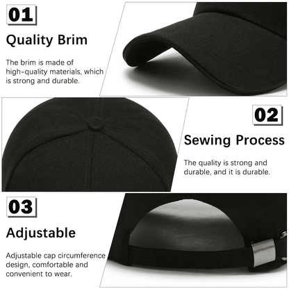 Men's Adjustable Trucker Snapback Baseball Caps 3-Pack Quick-Dry Sunshade